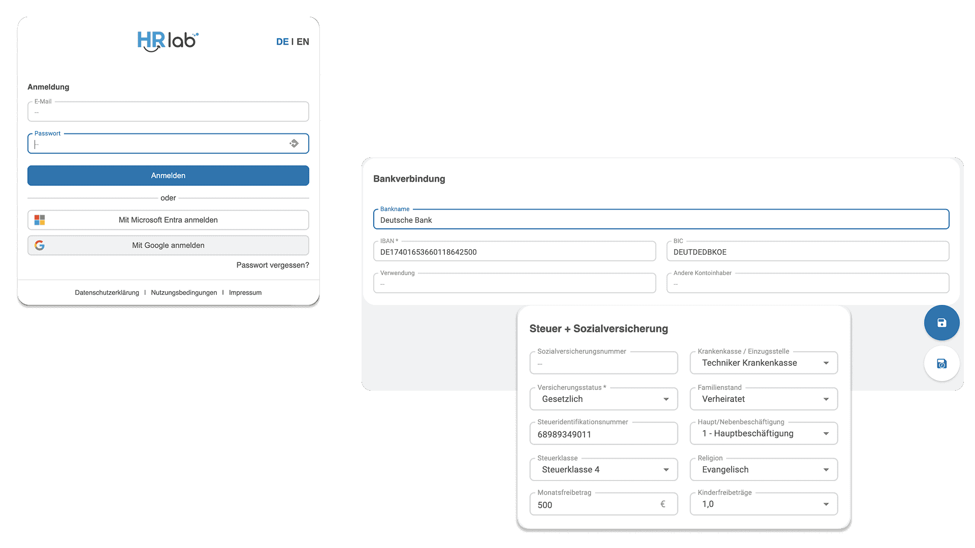 Employee Self Service von HRlab bietet Unterstützung im Onboardi