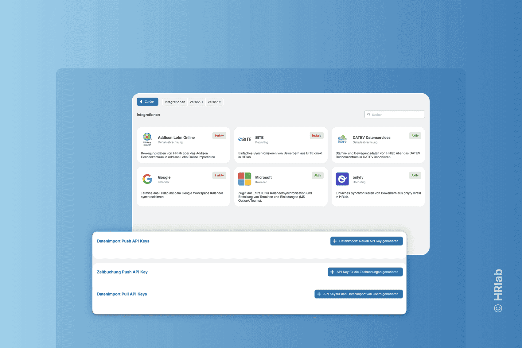API für HR Software: Diese Schnittstellenpartner hat HRlab