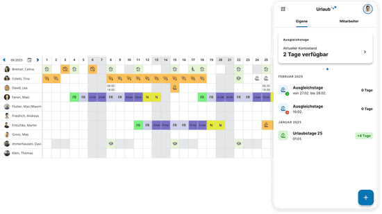 Urlaubskalender in HRlab